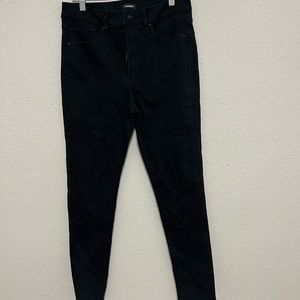Express black skinny high rise
